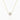 Fleur de diamant avec collier millegrain