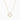 Clover Outline Necklace With Diamonds